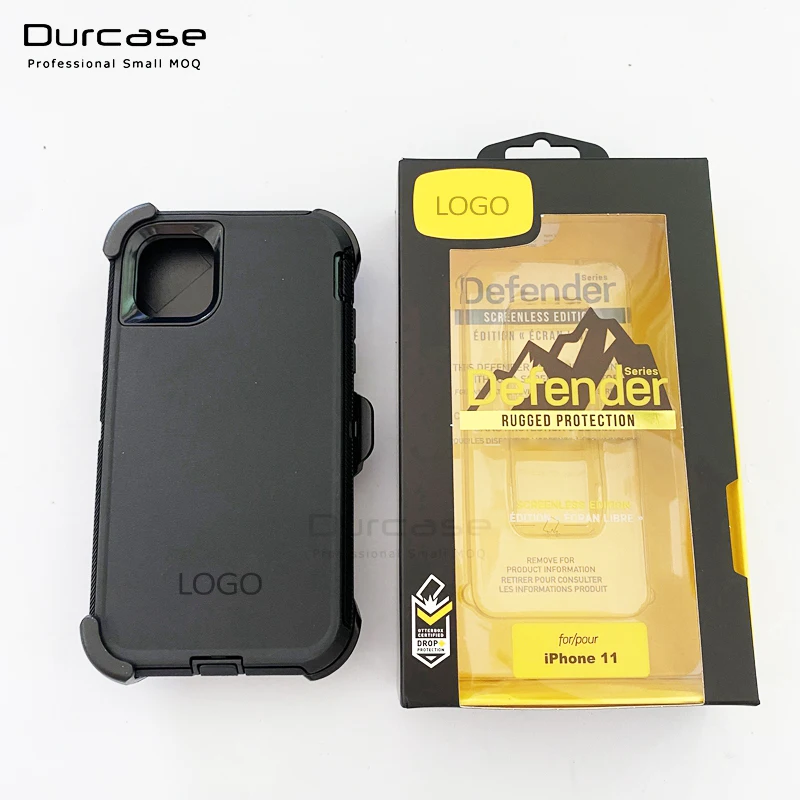 

Heavy Duty Defender Strong Phone Case 360 Full Cover Phone Case For iPhone 11 11 Pro Max Shockproof Cell Phone Cases, Black,pink,red,gray ect