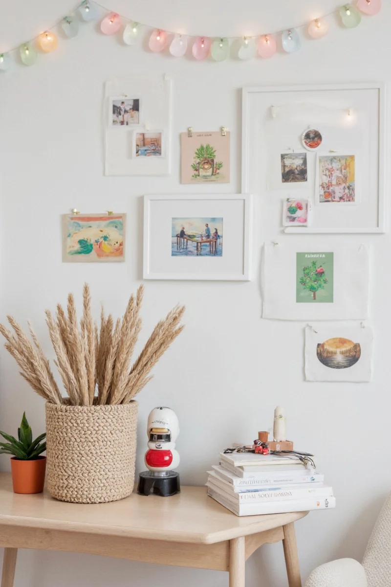 Compact shelving units with children's books and toys