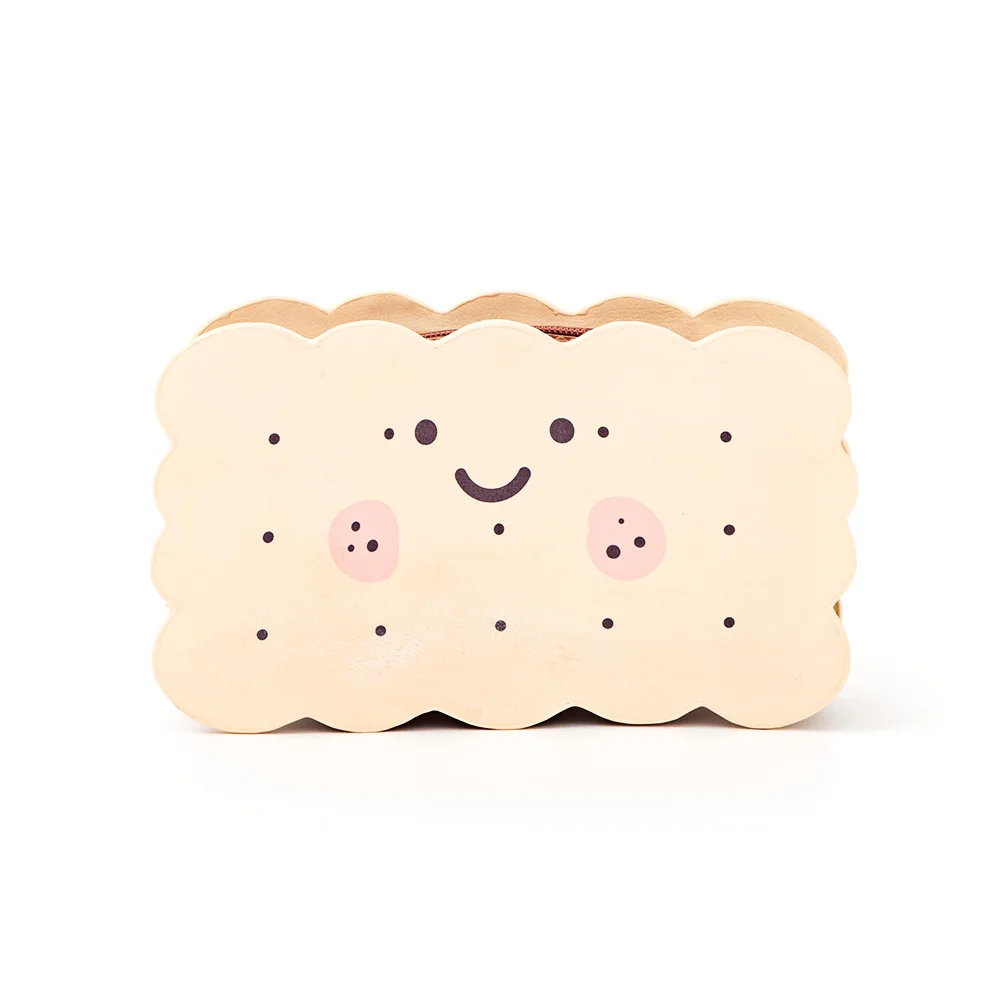 

Makeup Bag Cute Biscuit Design Pencil Case Cosmetic Storage Bag For Girls
