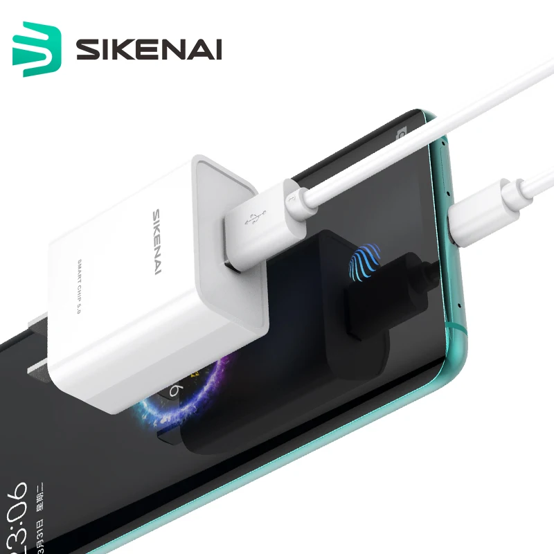 

SIKENAI USB Wall Charger Adapter Fast 2.1A Quick USB Charger for IPhone Xiaomi HUAWEI, White