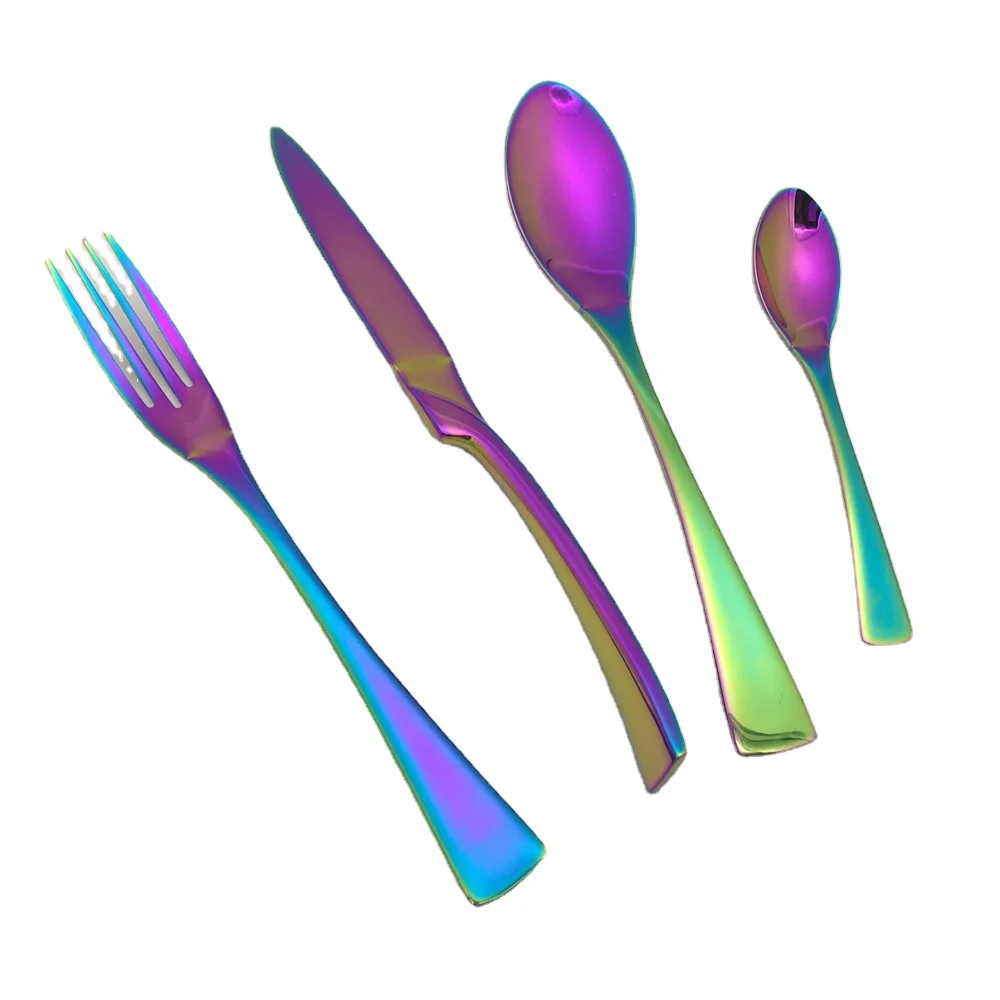 

2020 royal new silverware set eco-friendly western fork and spoon set cutlery vajilla stainless steel cutlery set, Customized