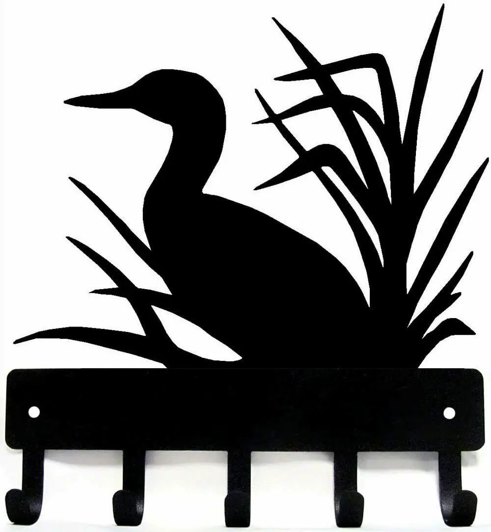 

Yinfa Loon Key Rack Hanger - 9 Inch Wide Metal Wall Art TY2140