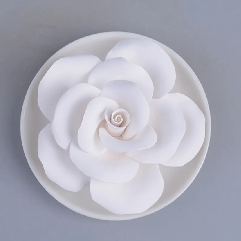 

Unique Design Ceramic Flower Air Freshener Home or Car Decoration Fragrance Diffusion Stone