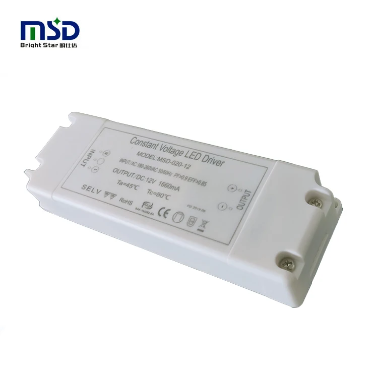 Manufacturer wholesales single output 12V 23V 36V 24w led driver