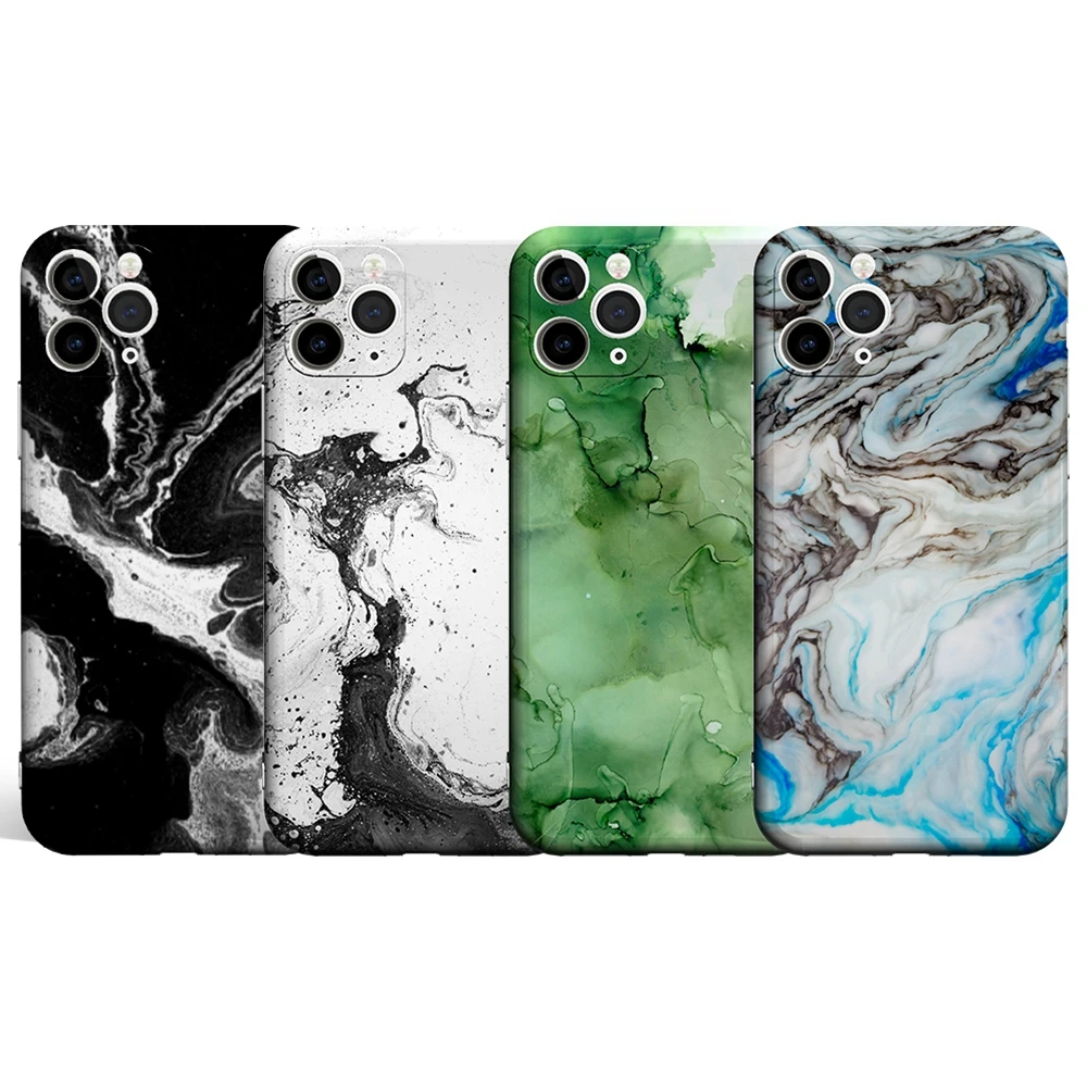 

Hot Selling Marble Case for iPhone 11 6 7 8 Plus Glossy Marbled IMD Printed TPU Covers for i Phone 11promax Xs Xr High Quality