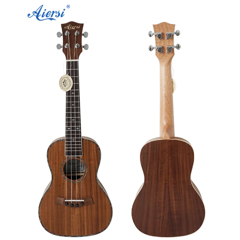 

Wholesale price Custom Made Aiersi Brand 24 Inch Concert Ukulele body wood Ukulele Ukelele