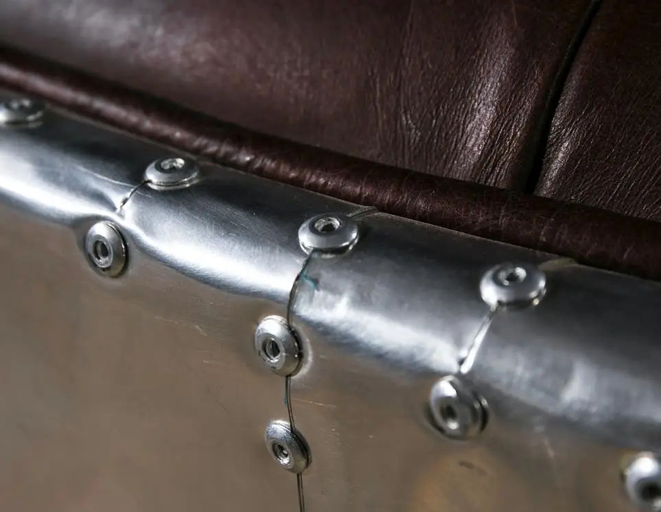 aviator chesterfield loveseat