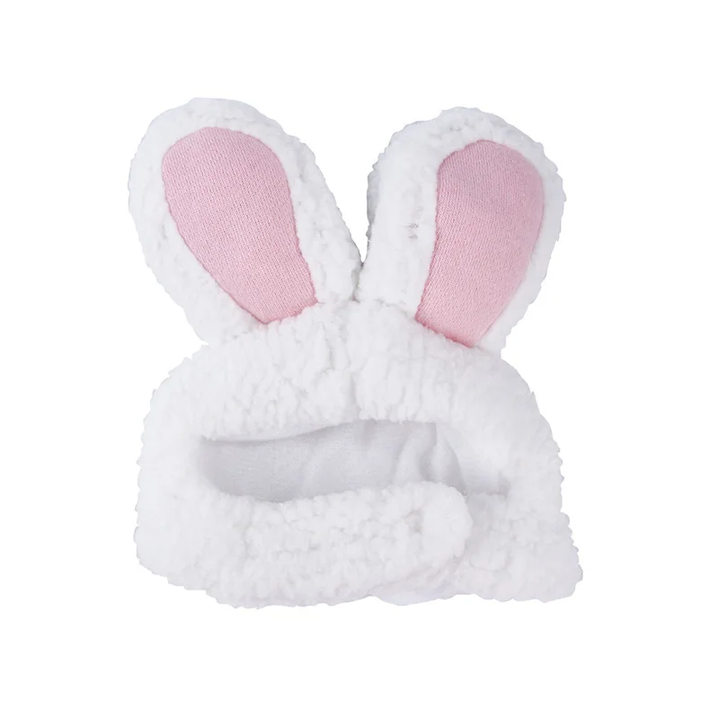 Fiyoom Cute Cat Bunny Ears Headband Pet Plush Hat for Cats & Small Dogs Party Costume Halloween Party Puppy Accessory Headwear 