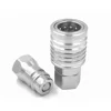ISO 5675 GT-CT1/2 inch BSPP/NPT Thread how to connect hydraulic quick connect &quick acting coupling&hooking up hydraulic hoses