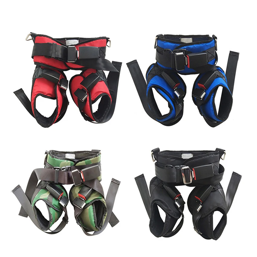 

M size - High quality sport bungee jump harness bungee trampolin harness for children and adults, Red, blue, black, green