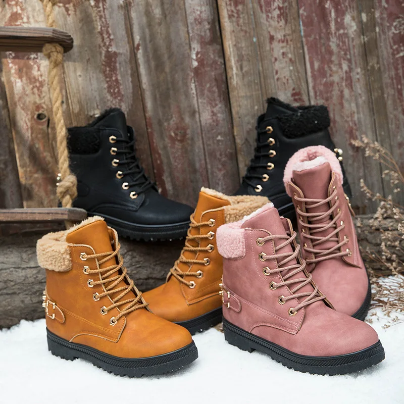

B13494A Factory direct winter women's snow boots large size women short boots warm cotton shoes