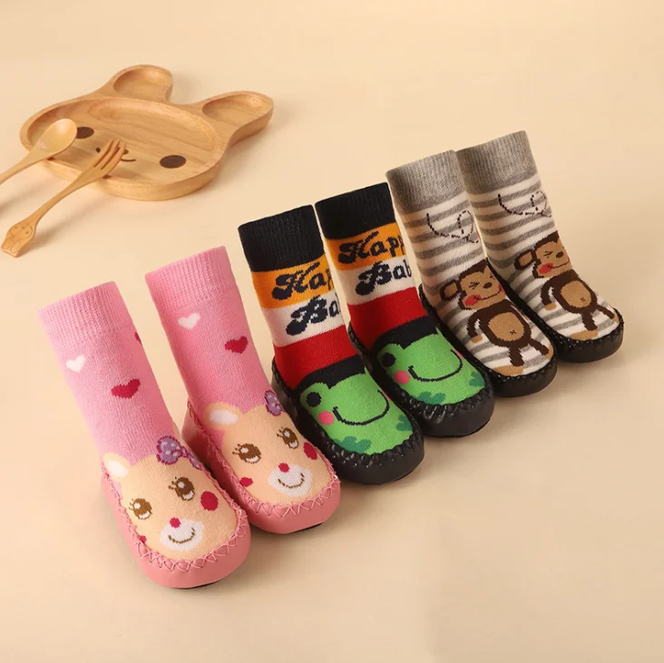 

Factory Sell Autumn Winter Children Anti Slip Sokken Girls Baby Floor Socks Shoes, Multi designs