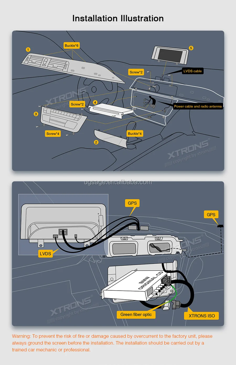 Xtrons 10.25 Inch Touch Screen Android 10.0 Car Cd Player For Bmw F20