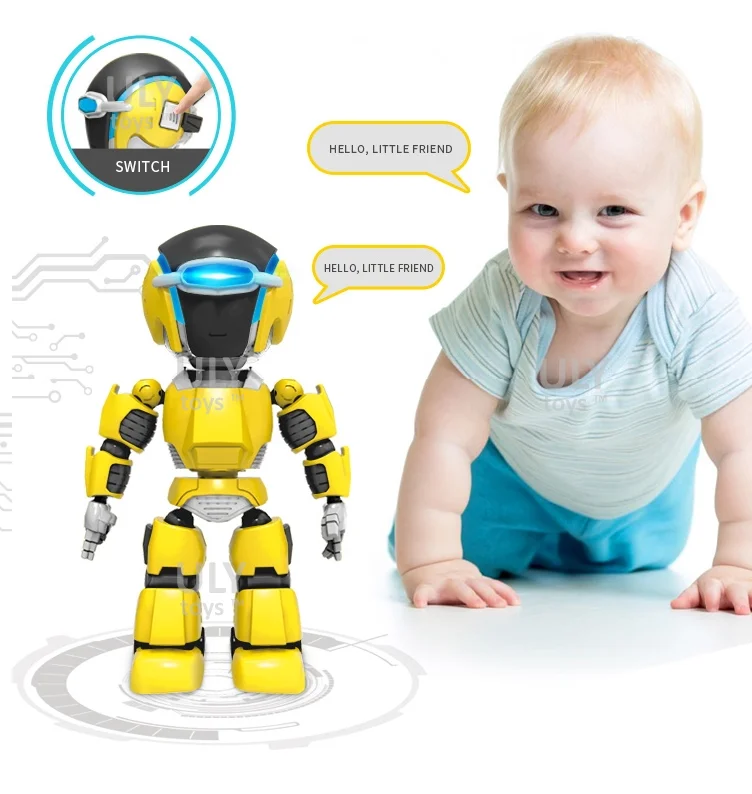 2020mini Alloy Robot Toy Talking Interactive Diy Intelligent Toy Metal