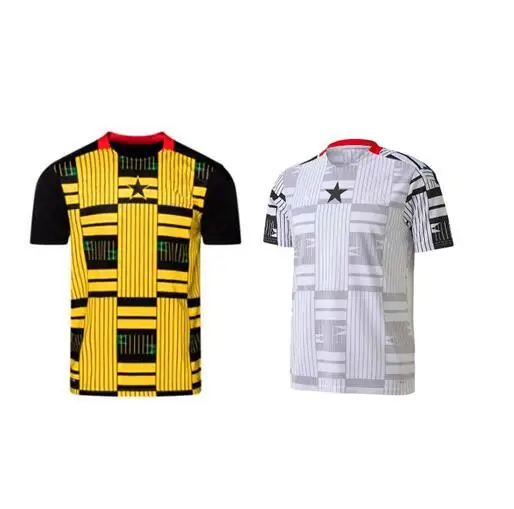 

Free shipping to Ghana football shirt 2020/2021customized Partey soccer jersey, White, yellow