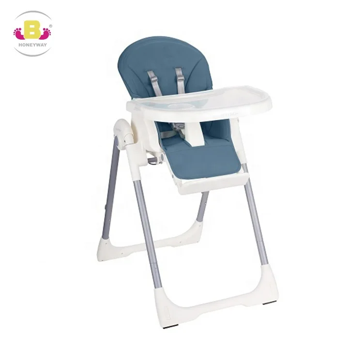 
2020 New Multifunction Foldable Baby High Chair Leather Seat Baby Feed Chair 