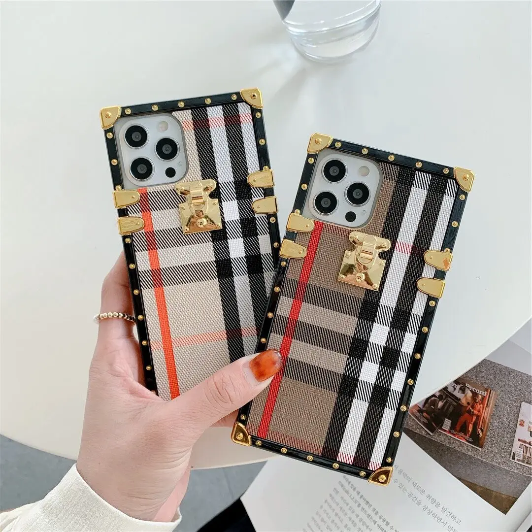 

for samsung galaxy s21 ultra luxury phone case Square designer phone cover for galaxy s20 note20 s10 plus