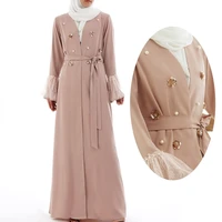 

Y006 Wholesale Dubai abaya women maxi dress embroidery cardigan islamic Arab clothing for muslim party dress