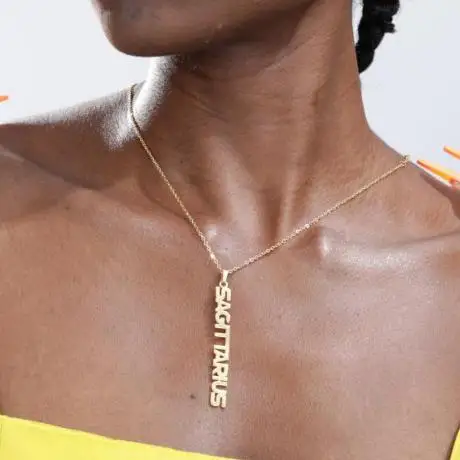 

Go Party Hot fashion women jewelry 12 horoscope necklace stainless steel zodiac necklace, Gold, silver