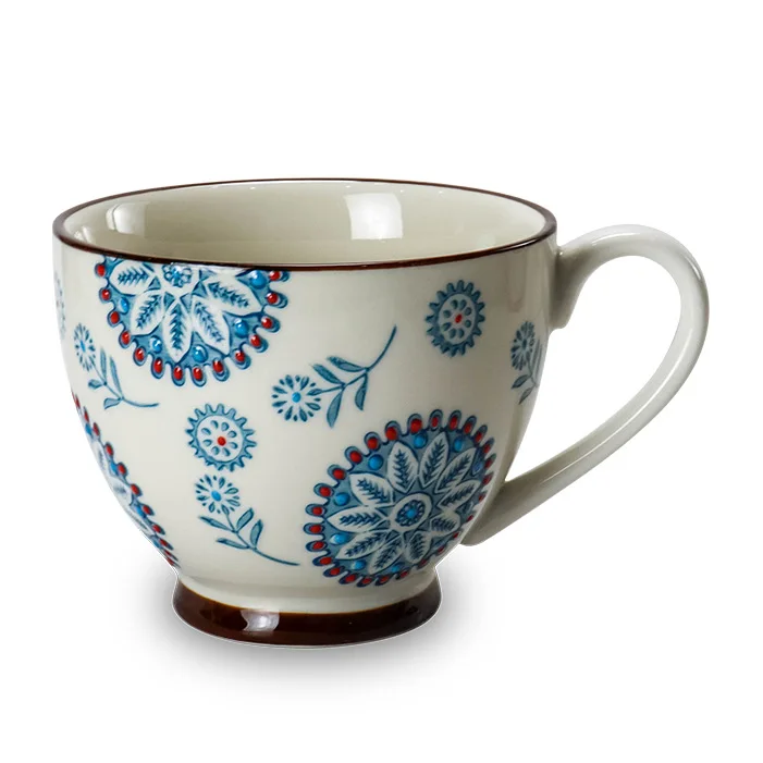 

Wholesale price custom logo pink marble porcelain coffee ceramic cup for oem