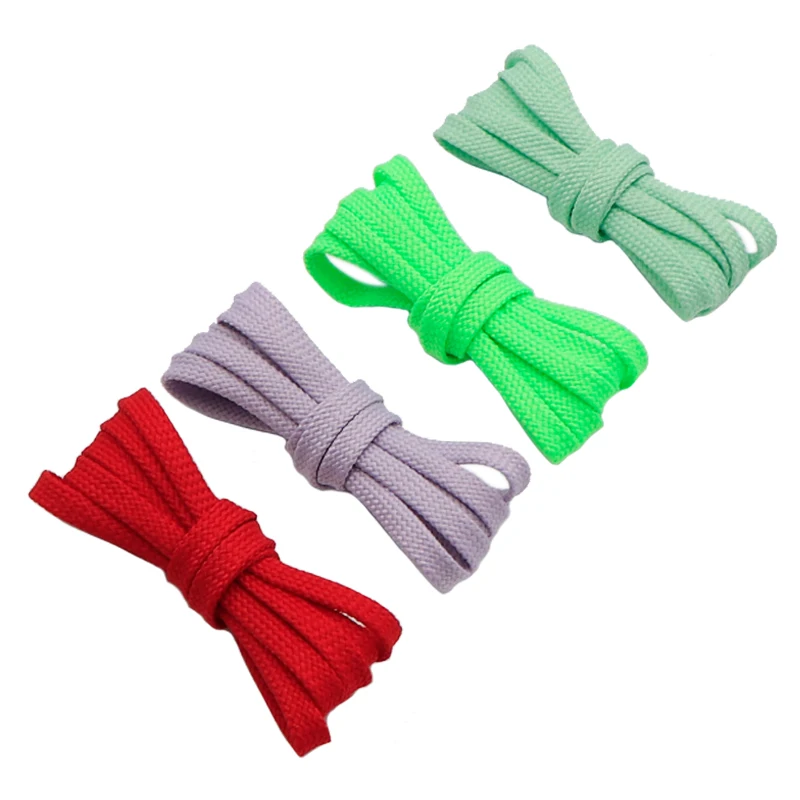 

Weiou New Wholesale Various Style Flat All Match Polyester Double Thickening Shoelaces No Easy To Fade, Customized