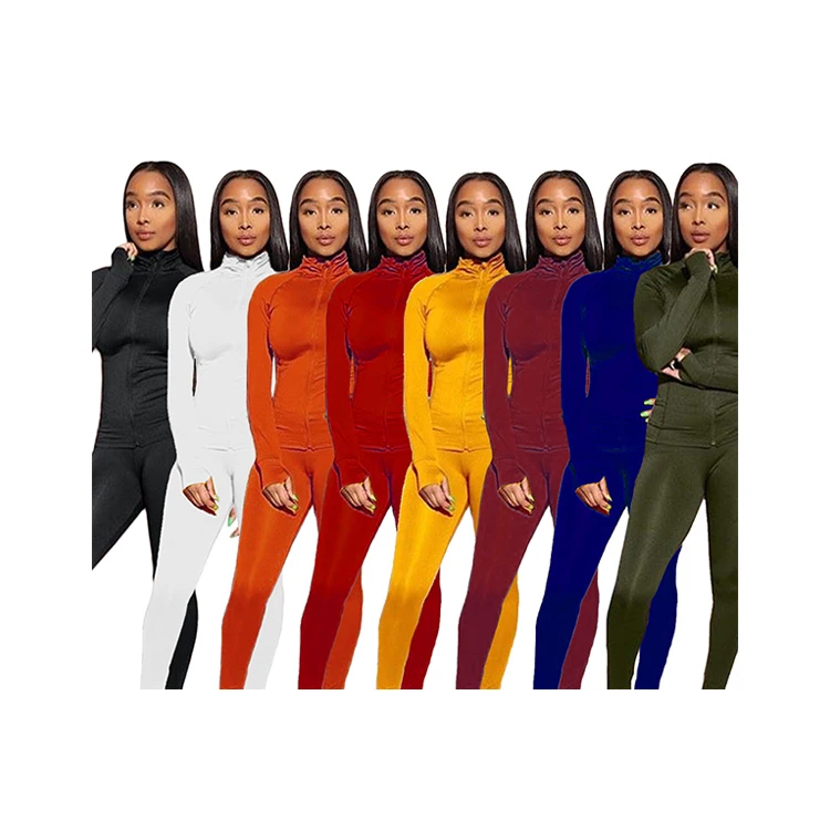 

ANL1004 Fall Women Clothing 2020 Two Piece Set Women Clothing Sports Wear Set
