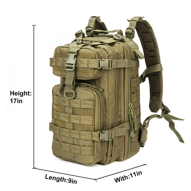 

High Density Rucksack Survival Backpack Tactical Military Backpack, Green