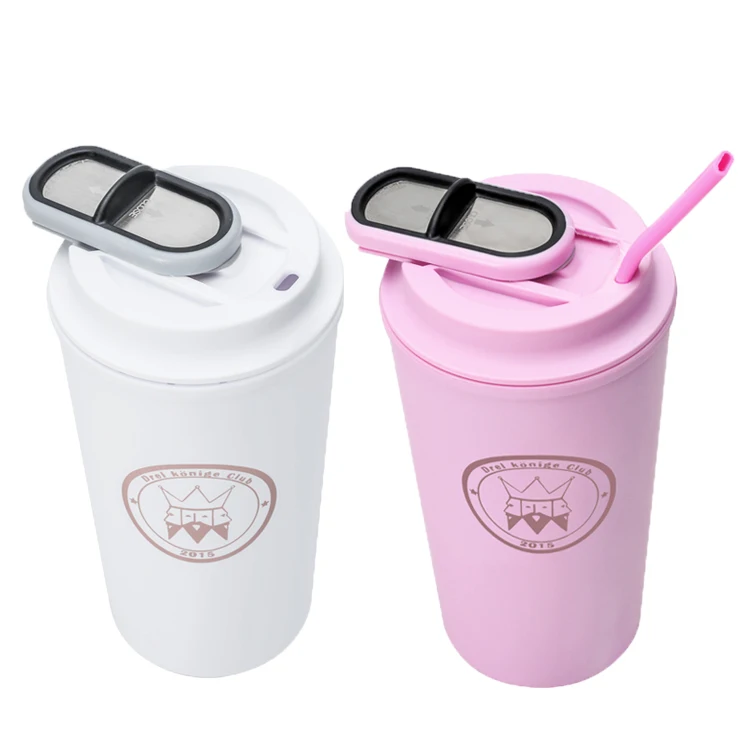 

hot best sellers ebay wish amazon Slide cover plastic coffee cup Straw Type with cover leakproof cup, Customized color acceptable