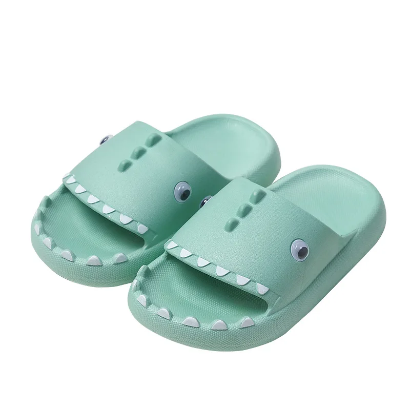 

Children Funny Cartoon Slides Shark Slippers Summer Slides Slipper Kids Home Outdoor Rubber Slides Slipper