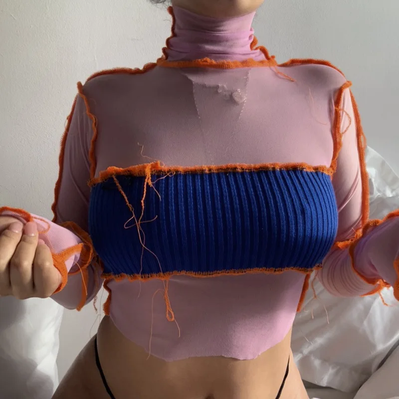 

new style knitted long sleeve t shirt women ladies casual sexy t shirt