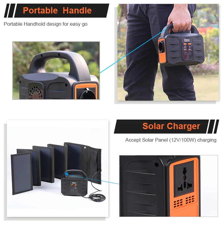 Functional AC 100W 220v portable power bank station ac dc solar power bank - ANKUX.COM