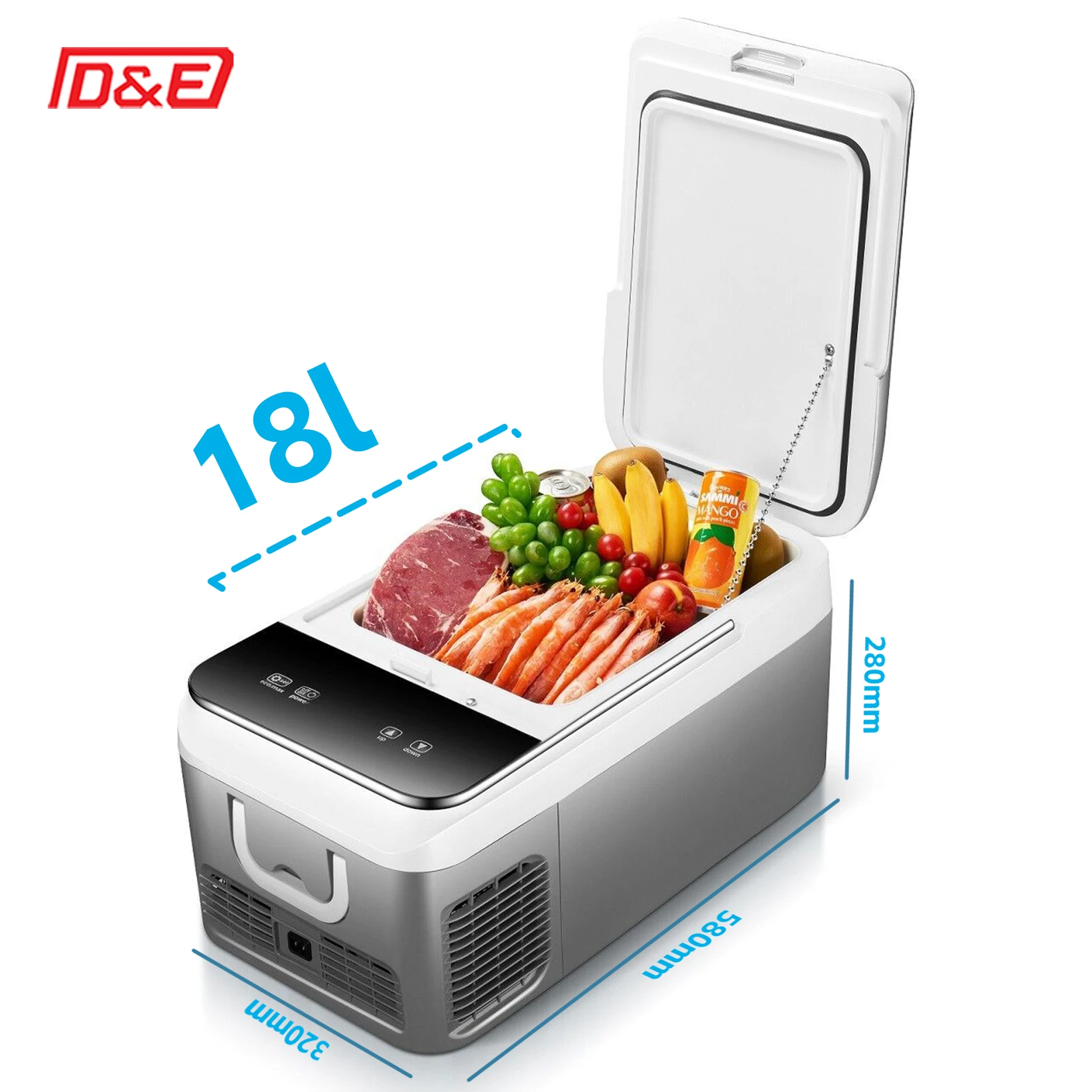 

18L Portable Car Refrigerator Automobile Compressor Fridge for Truck RVs Boat 12V 24V Mini Freezer
