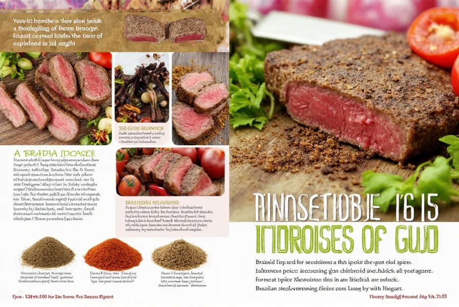 Grilled steak with seasoning