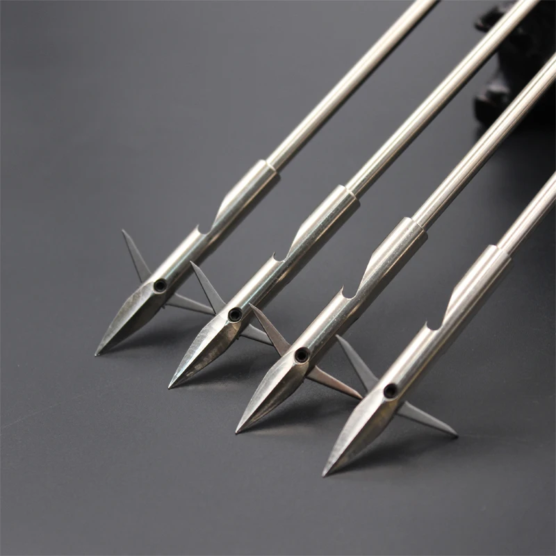 

Stainless Steel Dart Arrow Four Sides Wllow Leaf Shape Smoother Into The Water Reel Hunting Shooting Fishing Slingshot Dart