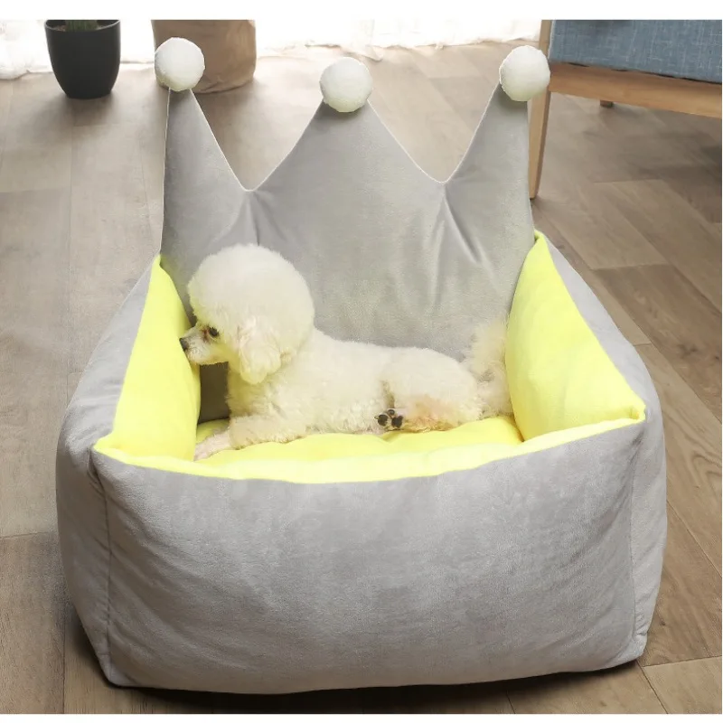 

Pet square cushion soft nest removable washable dog sofa bed for cat and dog