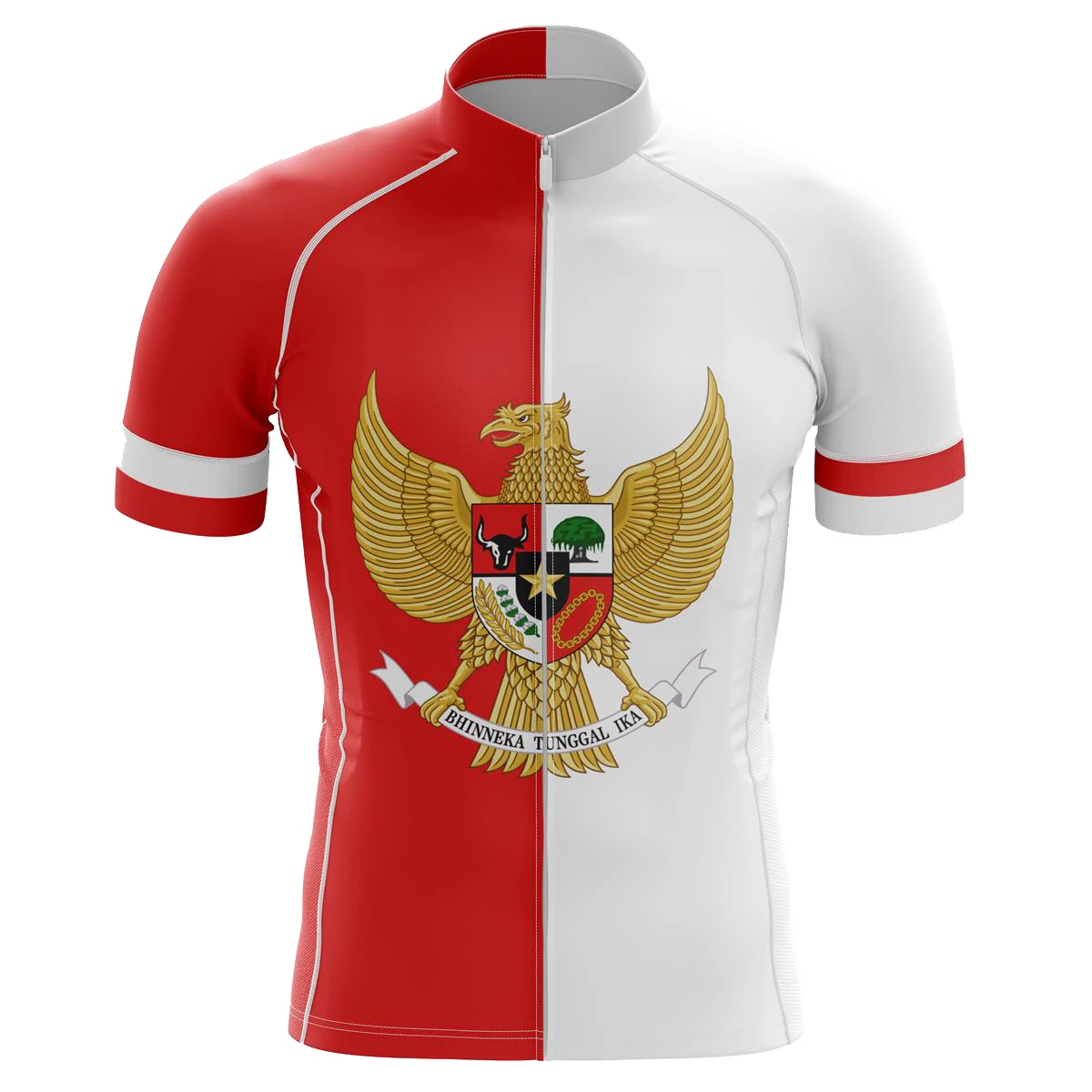 

Cycling Jersey for Indonesia National flag Short Sleeves Men's cycling wear.Hirbgod bike jersey cycling clothing TYZ886-01