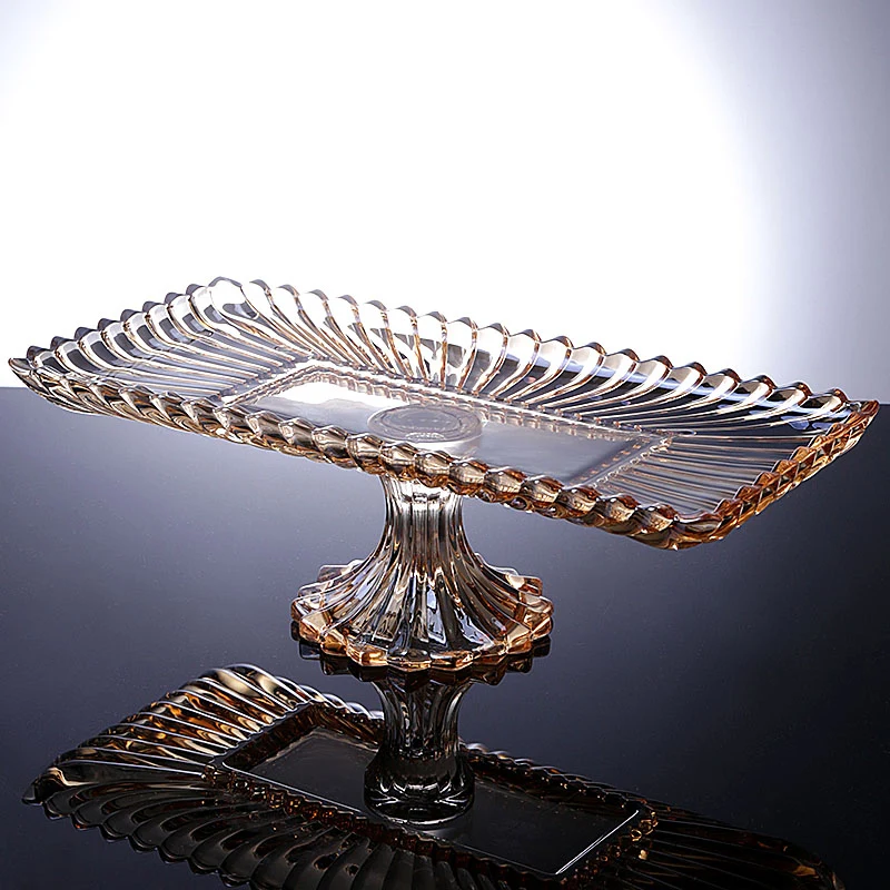 

christmas Crystal Clear Wedding rectangle plate Novelty serving dishes decorative grape plates