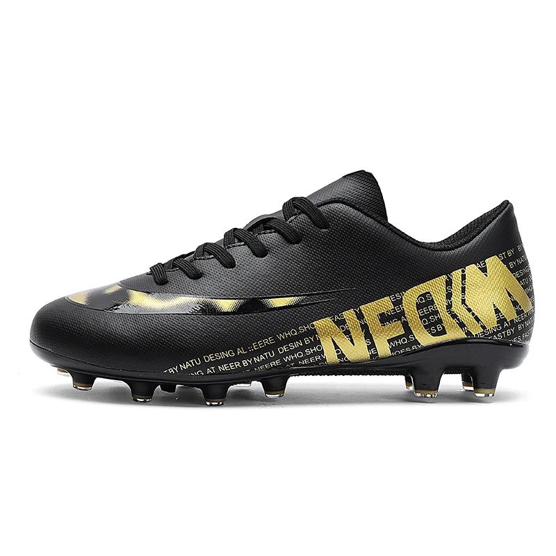 

High quality sport shoes football boots drop shipping HG spikes low ankle cleats black shoes branded shoes