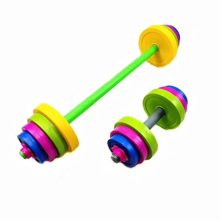 

Adjustable Bodybuilding Exercise Equipment Training Muscle Kids Toy Dumbbell Set For Kids Gym, Colorful