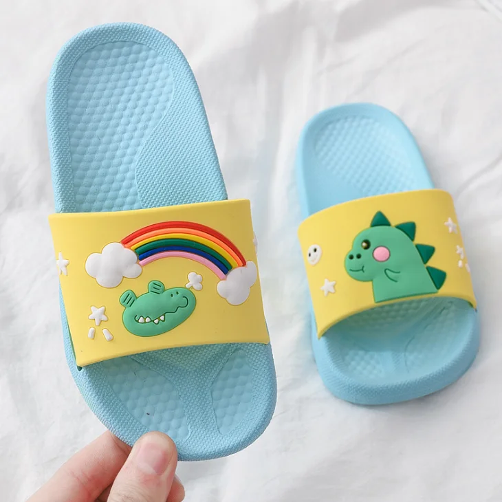 

Summer House Slippers Mix Colors Children Indoor Slippers Cartoon Animation Parent-child Slippers