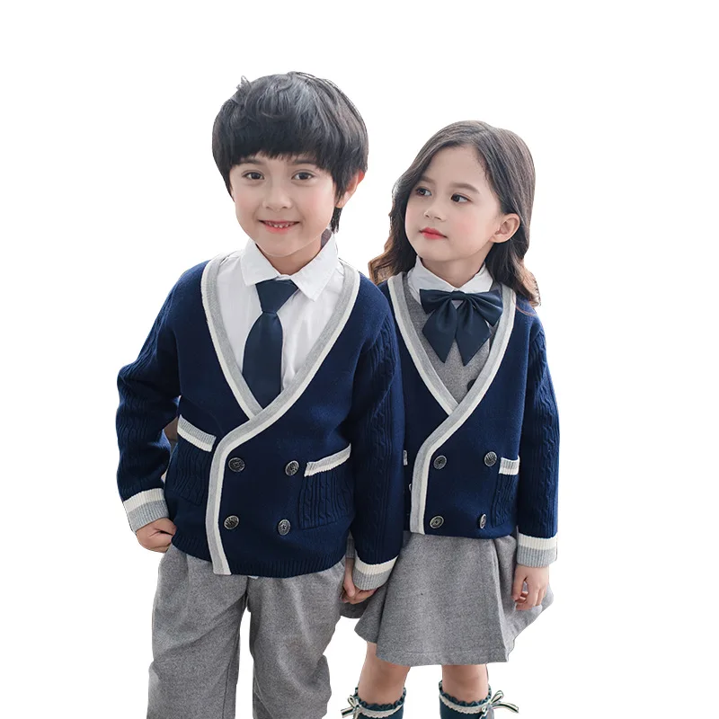 

GAO Kindergarten Uniforms Children'S School Uniforms Spring And Autumn Clothes Four-Piece Suits For Primary School Students