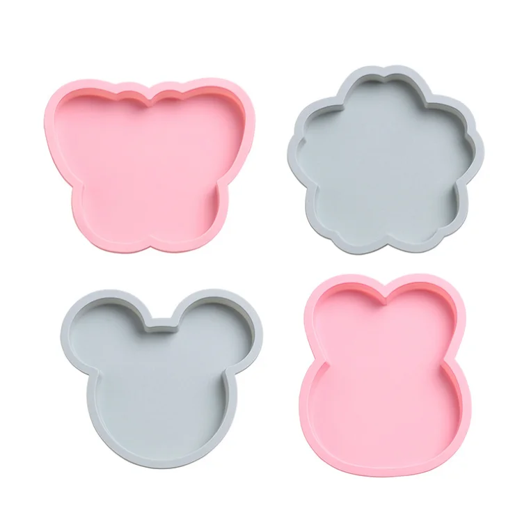 

A238 Solid Color Food Grade Silicone Cake Mould Funny Shape 6 inch Baking Pan Mould, Blue/pink