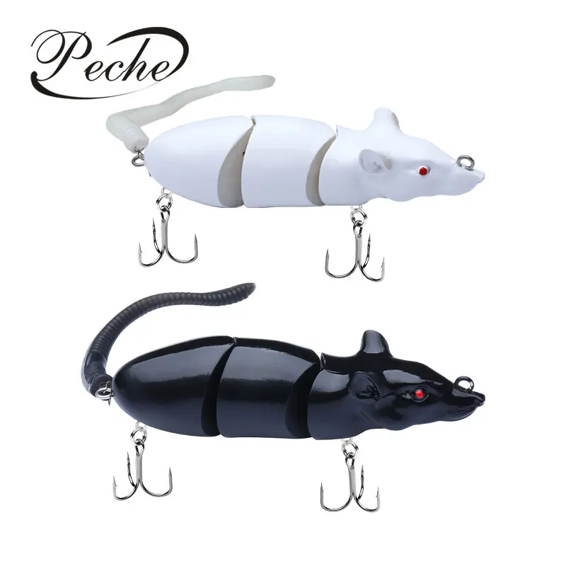 

Isca Artificial Fishing Lure 14cm/72g 3 Jointed Bionic Mouse Swimbait Leurr Pech Plastic Stickbait Multi Segment Fishing Bait, Customized