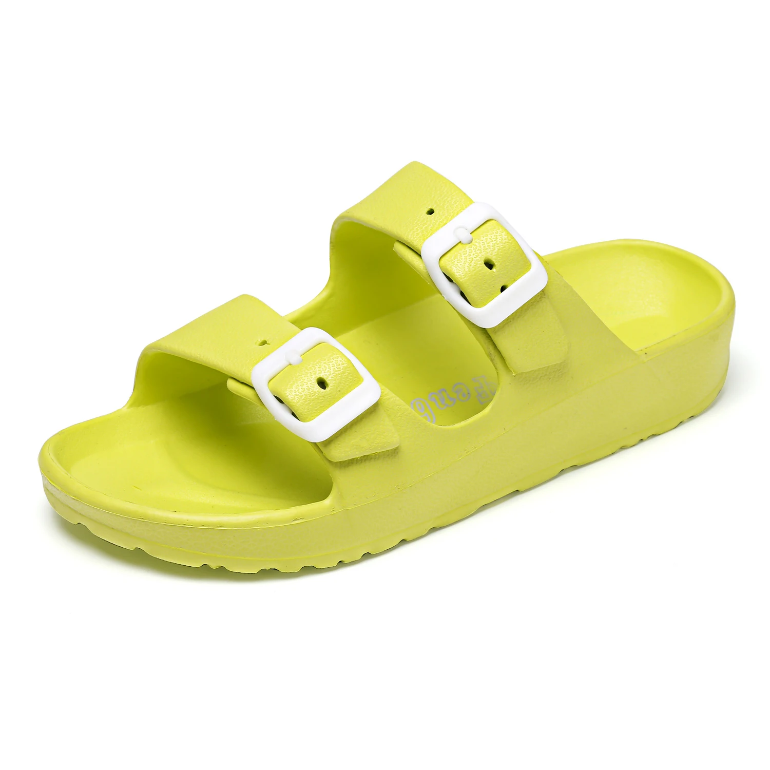

EVA Foam Sole Two Straps Birkenn Style Sandals Injection Beach Women Slipper, Red/black/yellow/blue/white