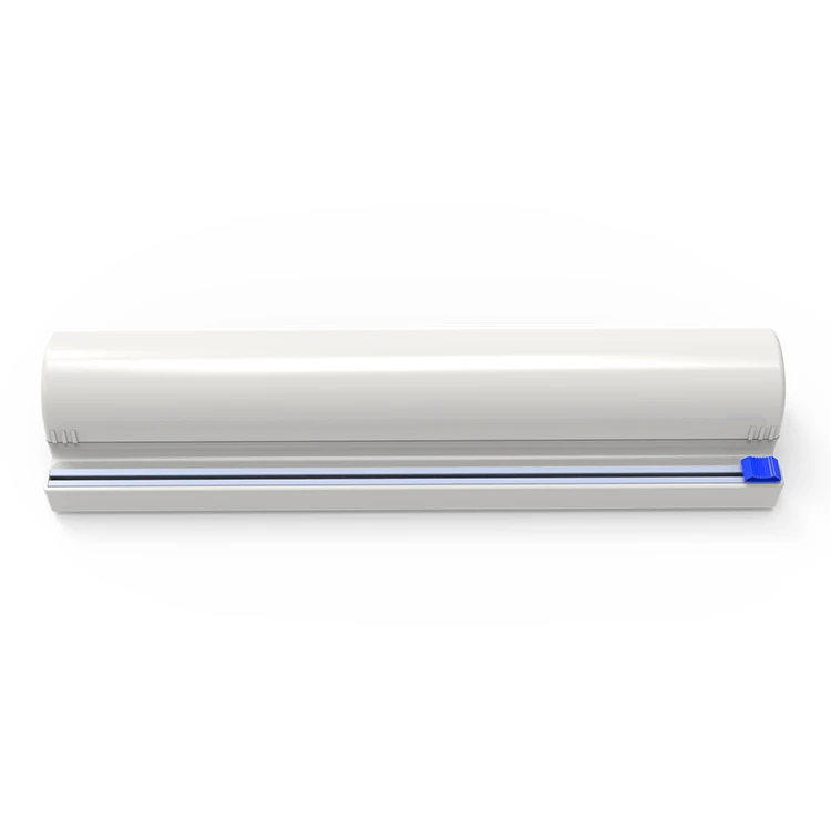 

Kitchen Food Packaging Cling Film Cutter Home Plastic Wrap Dispensers cling fillm cutter, White or customized