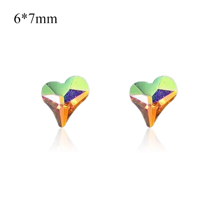 

Glass rhinestone crystal nail shaped irregular navette shape 3d nail rhinestones, Multi colors