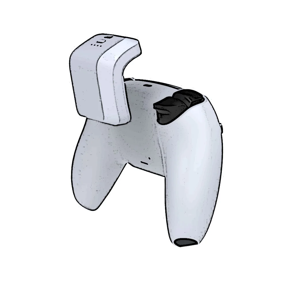 

DOBE Ps5 wireless handle battery pack ps5 handle endurance charging battery P5 handle external clip on charging pack, Wight