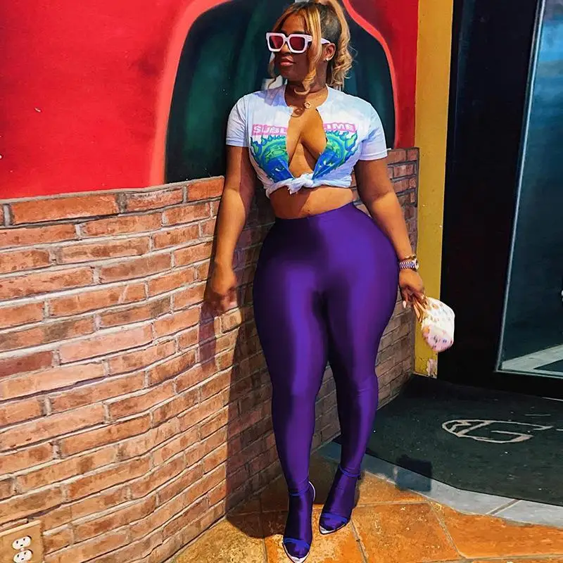 

2022 Women Sexy Skinny Bottom Leggings Solid Color Casual Fitness Women Leggings