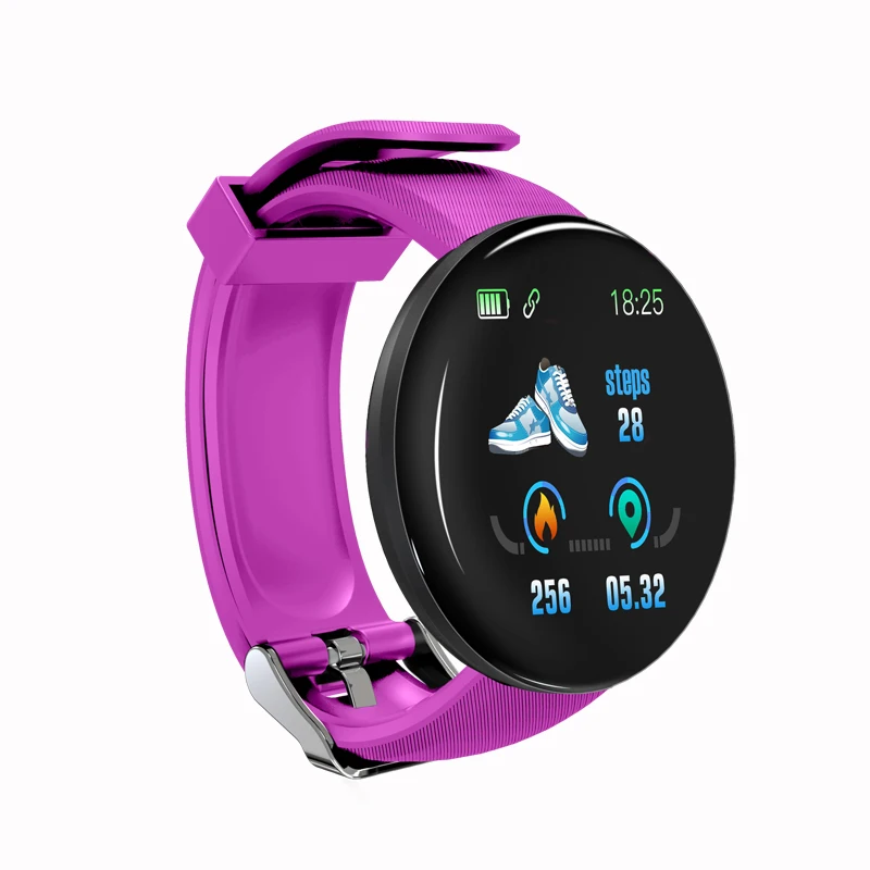 

Smartwatch D18 High Quality Sport Smart Bracelet with Blood Pressure Monitor IP65 Waterproof LED Smart Watch
