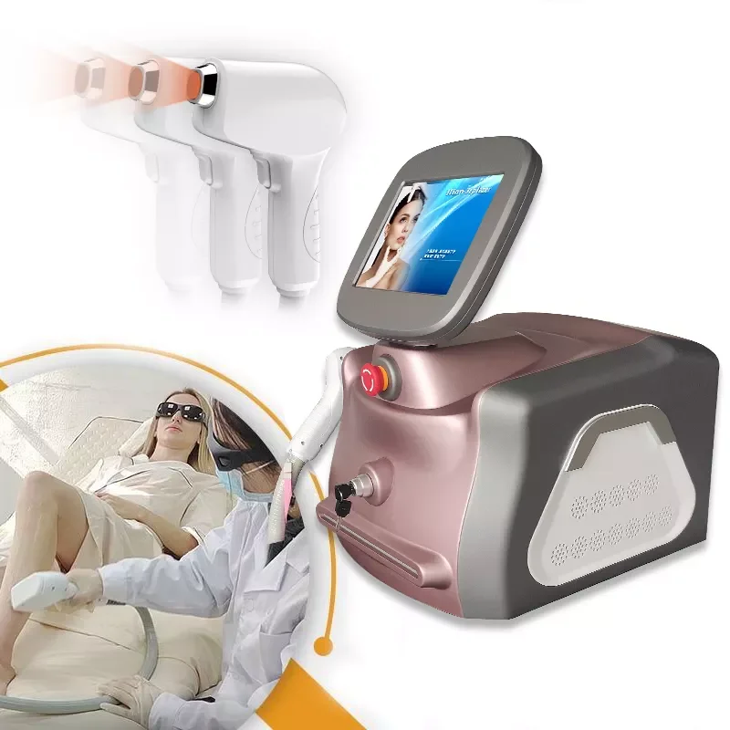 

Portable Triple Wavelengths 1064nm 755nm 808nm Diode Laser Hair Removal 300w 808nm Diode Laser Hair Removal Machine for all skin